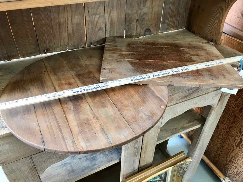 lot 2 image: (2) Primitive Dough Boards