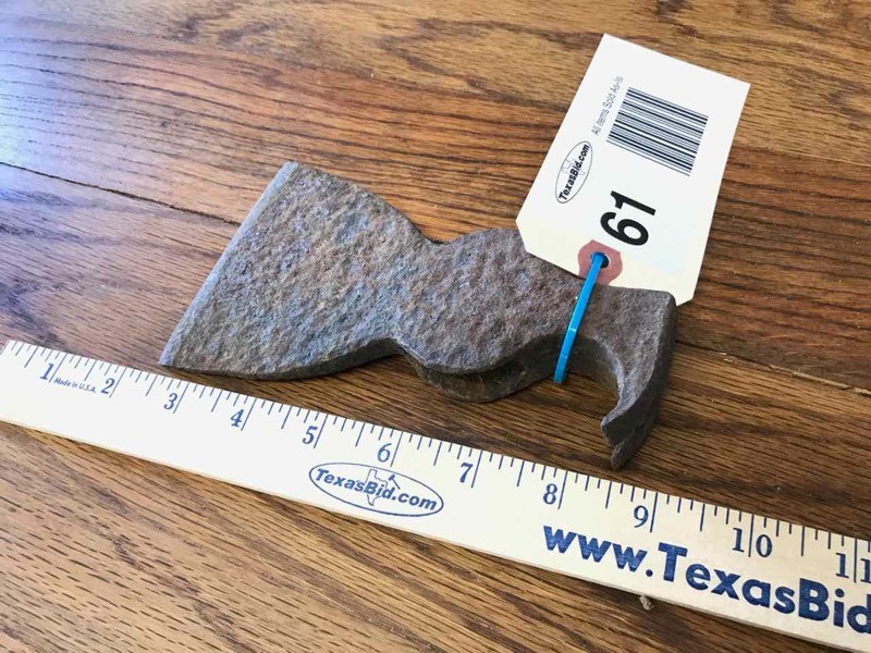 lot 61 image: Hatchet Head with Claw Hammer