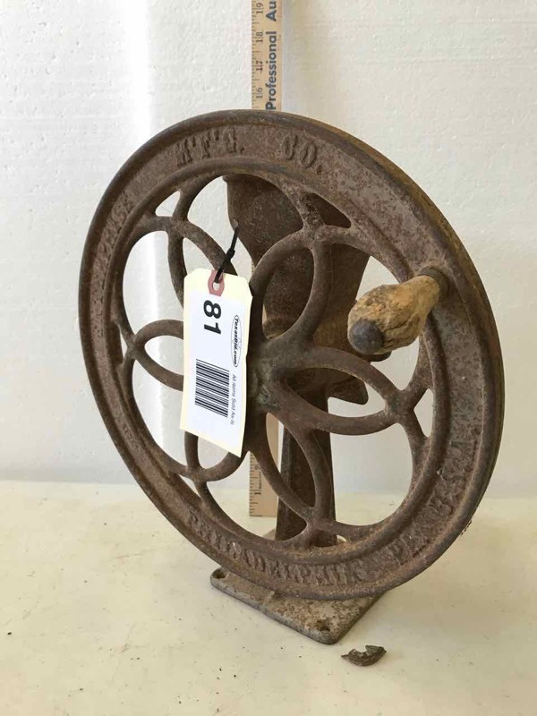 lot 81 image: Antique Enterprise Coffee Grinder (missing pieces)