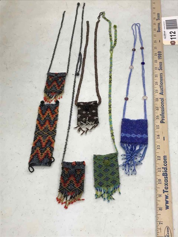 lot 112 image: Beaded Trinket Bags, Bracelet