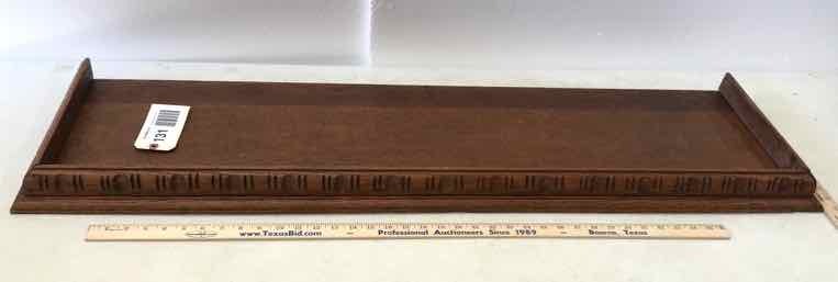 lot 131 image: Antique Oak Wardrobe Topper