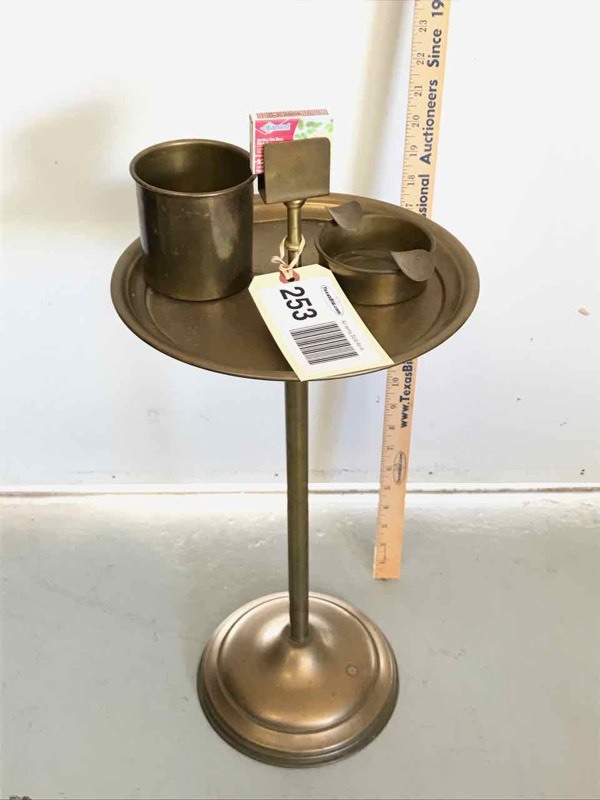 lot 253 image: Brass Smoking Stand