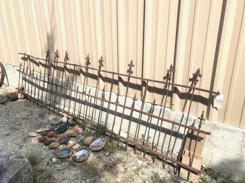 lot 691 image: Antique Ornamental Iron Fencing