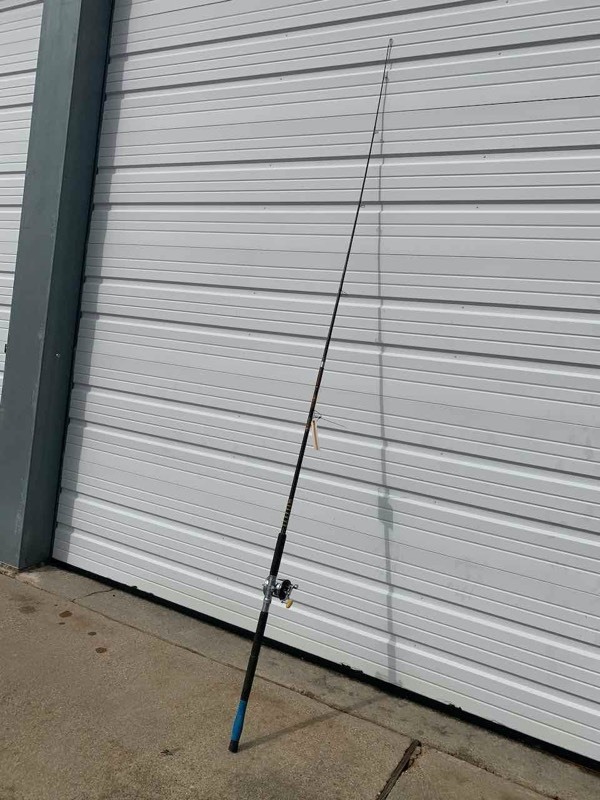 lot 503 image: Asset Forfeiture  Penn Levelline 350 reel, unknown 2pc rod