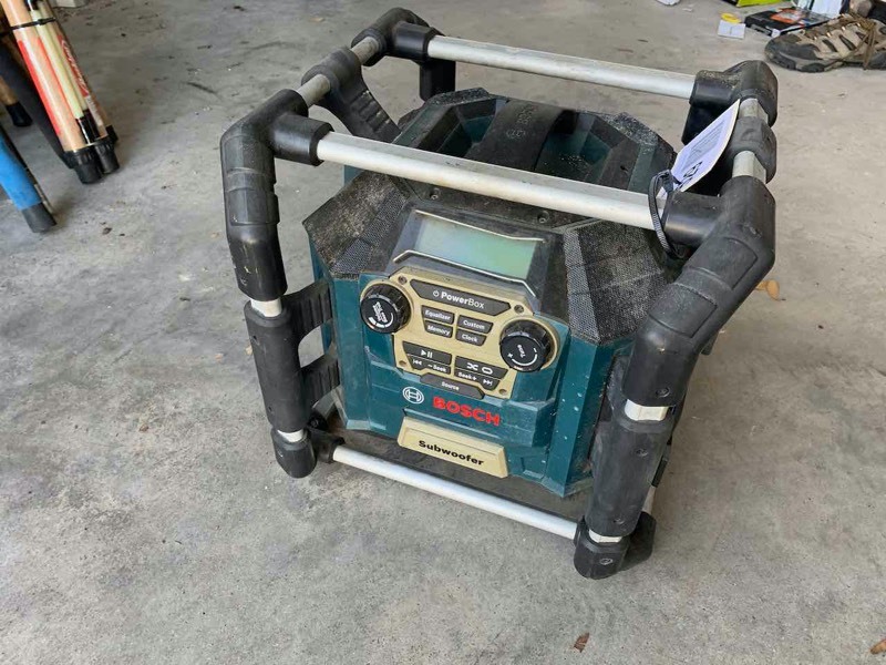 lot 529 image: Asset Forfeiture  Bosch PB360S Radio, power center