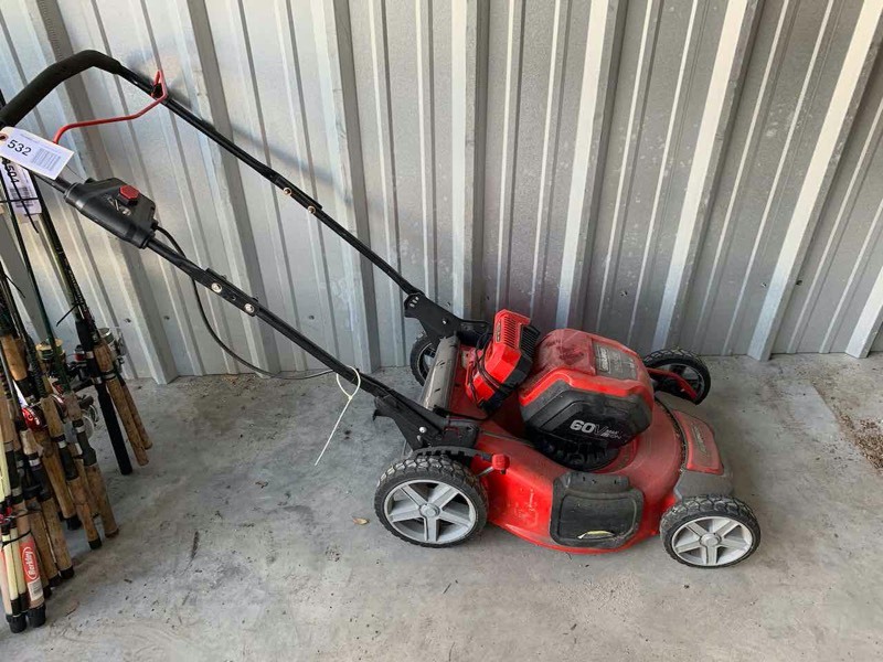 lot 532 image: Asset Forfeiture  Snapper SP60V battery lawnmower with charger