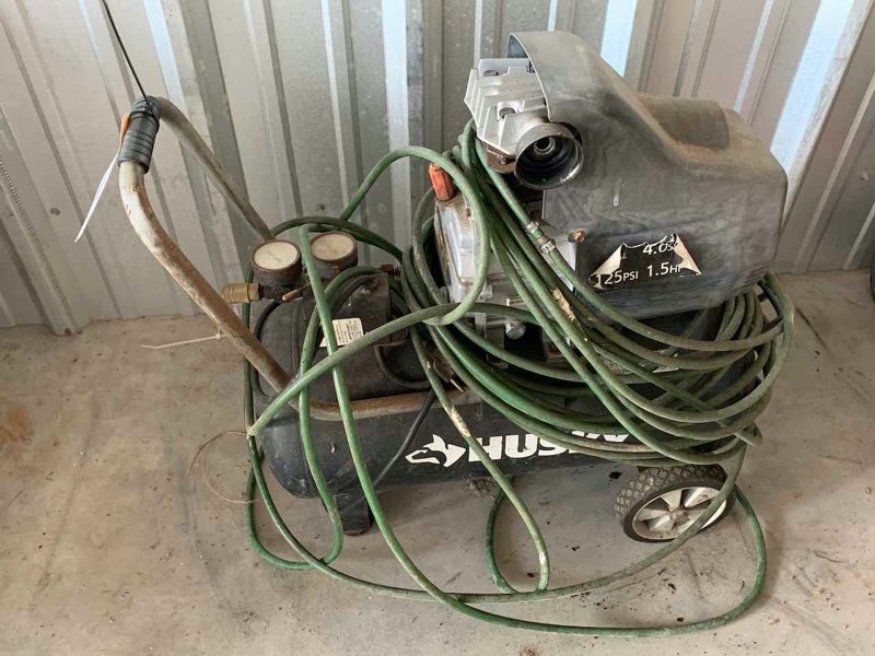lot 544 image: Asset Forfeiture  Husky Air Compressor, 8 gal., 125 psi, 1.5 HP