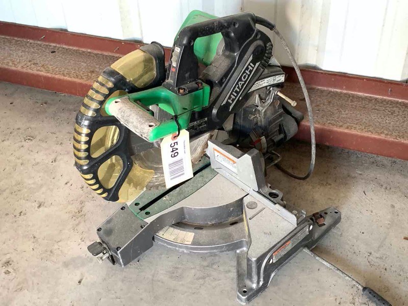 lot 549 image: Asset Forfeiture  Hitachi Mod. C12FDH Compound Miter Saw