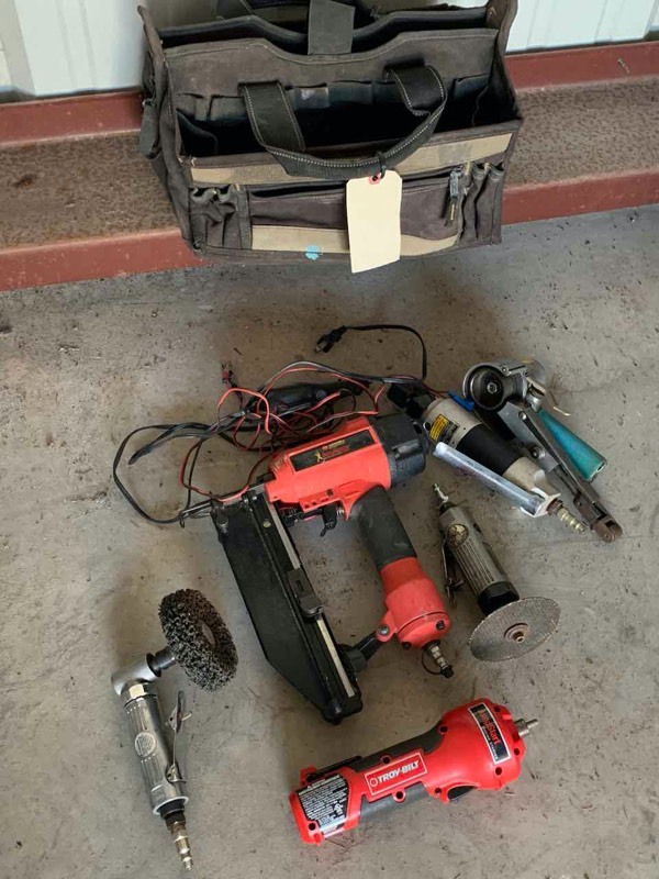 lot 552 image: Asset Forfeiture  Bag of Pneumatic Tools