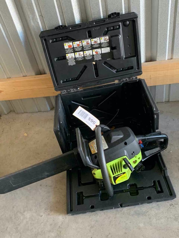 lot 565 image: Asset Forfeiture  Poulan P3816, 16 Inch Gas Chain Saw, 38CC