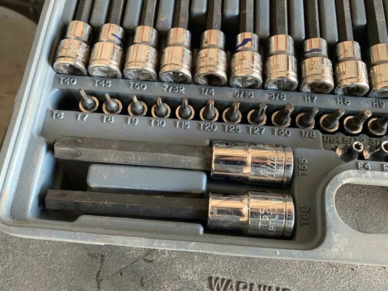 Asset Forfeiture: Blue Point Torx Socket Bit Set Model BLPTH87