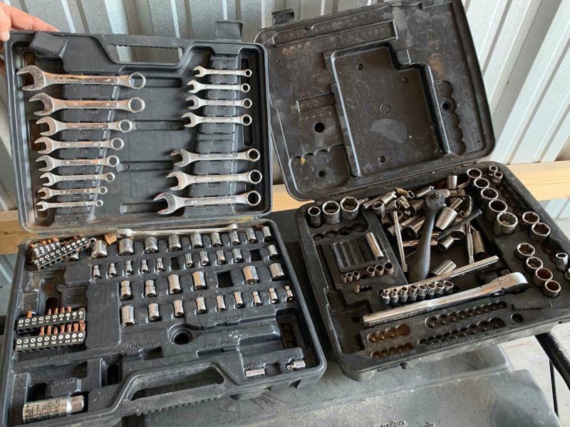 lot 585 image: Asset Forfeiture  (2) Tool Cases with Craftsman Assorted Tools & Others