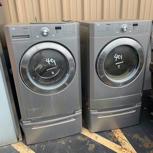 lot 401 image: LG Tromm Washer & Electric Dryer