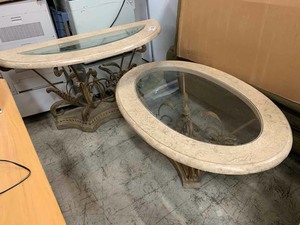 lot 417 image: Coffee Table & Hall Table