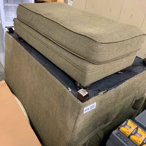 lot 419 image: (2) Loveseats (damage) & (1) Ottoman