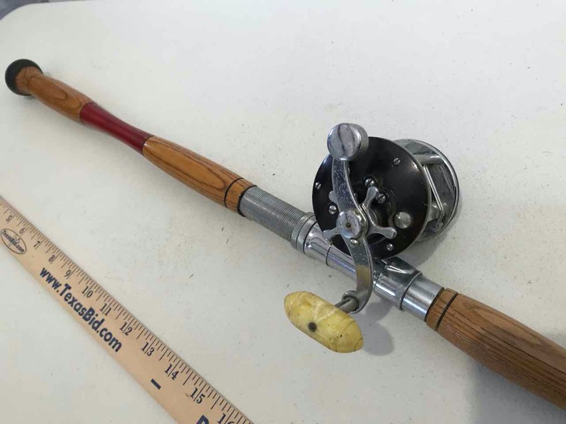 Vintage Fishing Rod: True Temper 8860 Bay Bridge with Penn Peerless No. 9, Kutzer Estate of Boerne