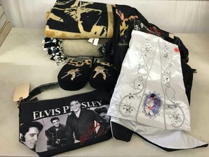 lot 544 image: Elvis Presley Lap Throws, Purse, Snuggy, Stocking, Etc.