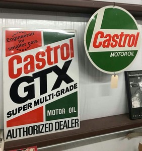 lot 549 image: (2) Castrol Tin Signs