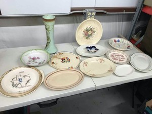 lot 573 image: Asst. Old Platters, Bowls, Plates, Etc.