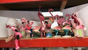lot 615 image: Assorted Flamingos Figurines