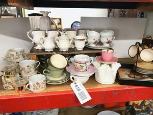 lot 618 image: Cups & Saucers, Coffee Cups, Moustache Cup, Etc.