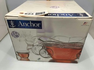 lot 623 image: Anchor Hocking Punch Bowl Set