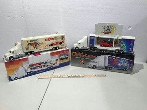 lot 687 image: (2) Toy Carriers, Texaco & Exxon (battery powered)