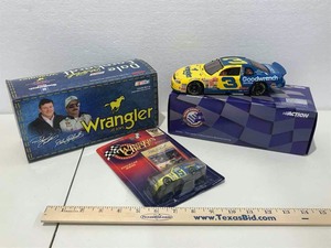 lot 697 image: Dale Earnhardt Wrangler 124 Scale Die Cast Car, (1) Winners Circle 164 Scale Cars
