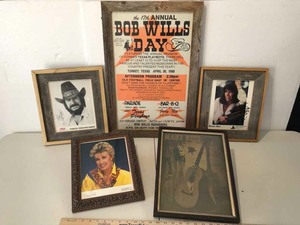 lot 785 image: Framed ImagesPoster Musical Artists