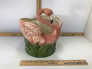lot 792 image: Flamingo PlanterPot FF 1983 (Fitz & Floyd)