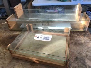 lot 801 image: (3) Glass Displays
