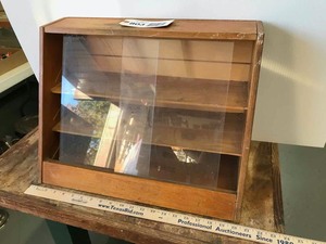 lot 803 image: Slant Front Display Case
