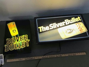 lot 857 image: (2) Lighted Advertising Signs Coors