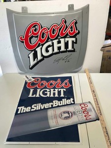 lot 858 image: (2) Tin Signs Coors (single sided)