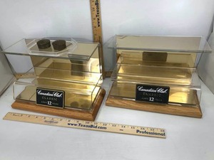 lot 863 image: (2) Plexi Displayers, Canadian Club