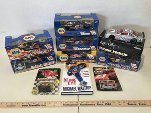 lot 943 image: Michael Waltrip (7) Die Cast Cars 124 Scale, Book, (2)Small Toy Cars
