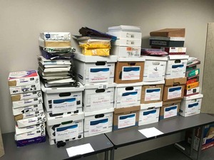lot 17 image: Office Supplies  Large Lot of Letter Folders, Tabs