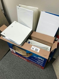 lot 18 image: Office Supplies  Binders