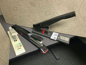 lot 23 image: Office Supplies  Three Large Staplers