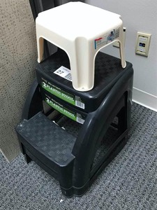 lot 27 image: Three Plastic Stools