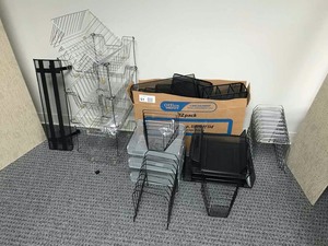 lot 51 image: Wire Baskets and File Holders