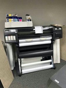 lot 54 image: HP Design Jet 1055 CM Plus PlotterPrinter, includes toner and paper