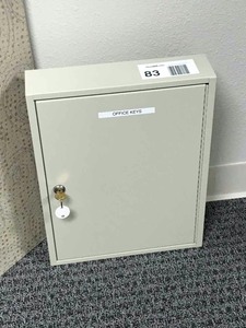lot 83 image: locking Key Cabinet (with key)