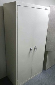lot 86 image: Two Door Metal StorageSupply Cabinet, 6 ft X 3 ft.