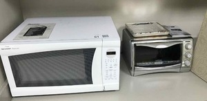 lot 91 image: Sharp Microwave and B&D Toaster Oven (both worked)