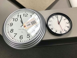 lot 108 image: (2) Wall Clocks