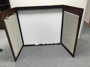 lot 113 image: Whiteboard Wall Cabinet,  48 in X 48 in.