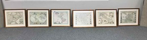 lot 126 image: Six Framed Map Prints