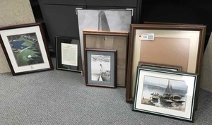 lot 128 image: Misc. Framed Prints and Frames