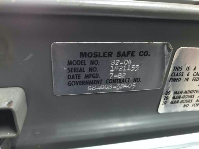 mosler safe models though out the yeas